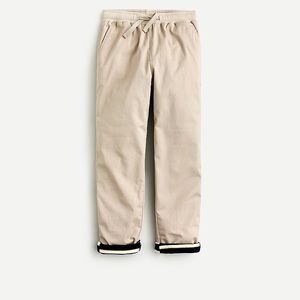 NWT CREWCUTS BOYS LINED STRETCH CHINO PULL-ON PANT INDIGO